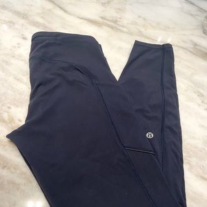 LuluLemon Full-Length Navy Leggings